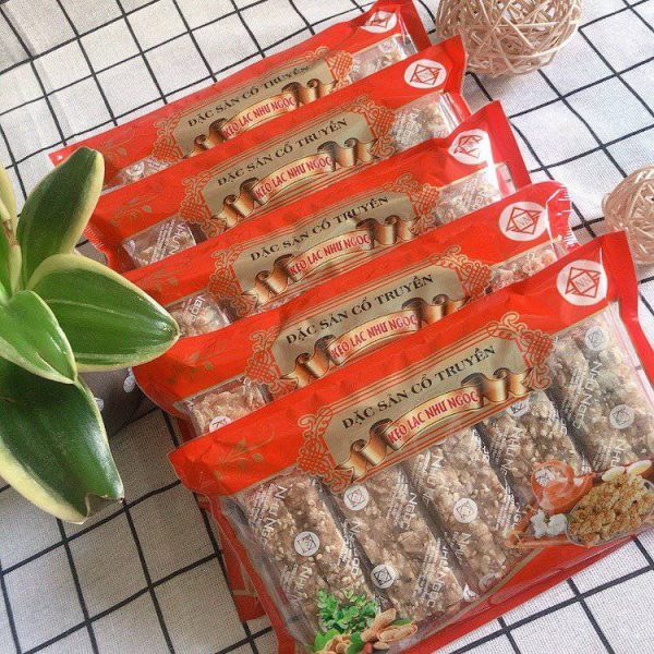 Kẹo lạc giòn tan, ngọt bùi - Đặc sản cổ truyền Loại 250g