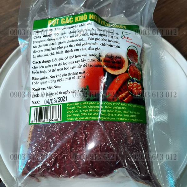 bột gấc khô